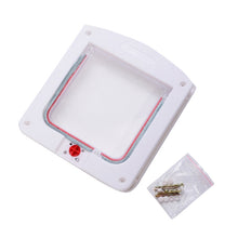 Load image into Gallery viewer, Cat / Small-scale Dog Friendly Transparent Flap, Universal 4 Way Locking, White