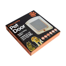 Load image into Gallery viewer, Cat / Small-scale Dog Friendly Transparent Flap, Universal 4 Way Locking, White