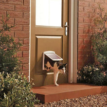 Load image into Gallery viewer, Cat / Small-scale Dog Friendly Transparent Flap, Universal 4 Way Locking, White
