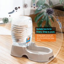 Load image into Gallery viewer, Utility Automatic Drinking Water Dispenser Detachable Bottle with Dish Feeder for Cats and Dogs， Random Color Delivery, Detachable Bottle with Dish Feeder