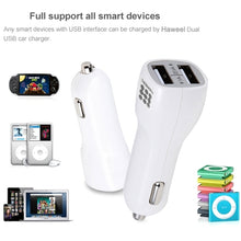 Load image into Gallery viewer, HAWEEL High Quality 2.1A + 1A Dual USB Ports Car Charger, HK Black, US  Black, US White, UK White, UK Black, White, Black