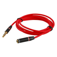 Load image into Gallery viewer, 1.2m Aux Audio Cable 3.5mm Male to Female, Compatible with Phones, Tablets, Headphones, MP3 Player, Car/Home Stereo &amp; More