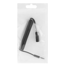 Load image into Gallery viewer, Spring Coiled 3.5mm Male to Female Aux Cable, Compatible with Phones, Tablets, Headphones, MP3 Player, Car/Home Stereo &amp; More, Length: 20cm up to 80cm