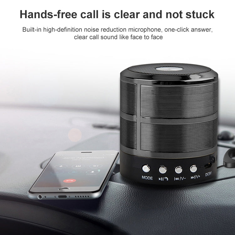 S28 Metal Mobile Bluetooth Stereo Portable Speaker with Hands-free Call Function