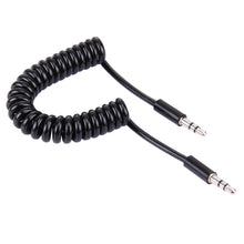 Load image into Gallery viewer, Spring Coiled 3.5mm Aux Cable, Compatible with Phones, Tablets, Headphones, MP3 Player, Car/Home Stereo &amp; More, Length: 15cm - 170cm