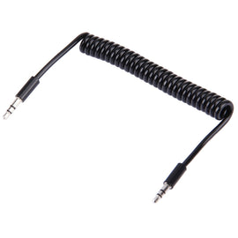 Spring Coiled 3.5mm Aux Cable, Compatible with Phones, Tablets, Headphones, MP3 Player, Car/Home Stereo & More, Length: 15cm - 170cm