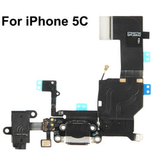 Load image into Gallery viewer, 2 in 1 for iPhone 5C (Original Tail Connector Charger + Original Headphone Audio Jack Ribbon) Flex Cable