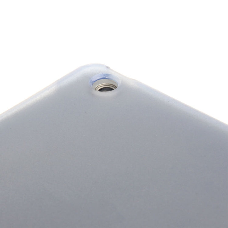 3-folding Leather Cover Frosted Plastic Case with Holder & Sleep / Wake-up Function for iPad Air