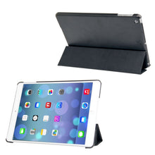 Load image into Gallery viewer, 3-folding Leather Cover Frosted Plastic Case with Holder &amp; Sleep / Wake-up Function for iPad Air