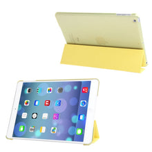 Load image into Gallery viewer, 3-folding Leather Cover Frosted Plastic Case with Holder &amp; Sleep / Wake-up Function for iPad Air