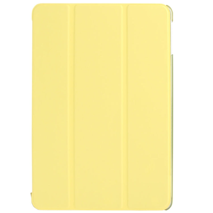 3-folding Leather Cover Frosted Plastic Case with Holder & Sleep / Wake-up Function for iPad Air