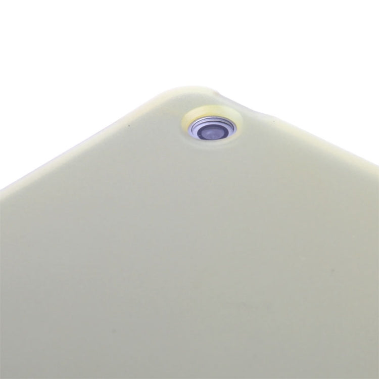 3-folding Leather Cover Frosted Plastic Case with Holder & Sleep / Wake-up Function for iPad Air