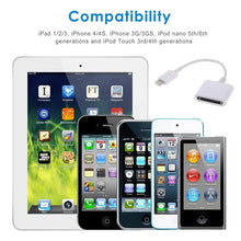 Load image into Gallery viewer, 8 Pin Male to 30 Pin Female Sync Data Cable Adapter, Cable Length: 14cm