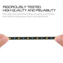 Load image into Gallery viewer, 1m Nylon Netting Style USB 8 Pin Data Transfer Charging Cable for iPhone, iPad