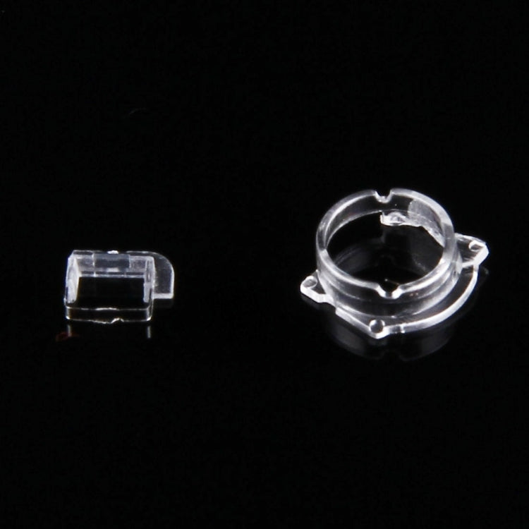 100 PCS Transparent Plastic Camera Lens Frame for iPhone 5 & 5S & 5C