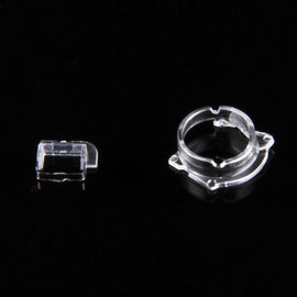 100 PCS Transparent Plastic Camera Lens Frame for iPhone 5 & 5S & 5C