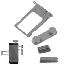 Load image into Gallery viewer, 4 in 1 for iPhone 5 &amp; 5S Original Alloy Material Colorful Nano SIM Card Tray + Volume Button + Power Button + Mute Button, For iPhone 5 &amp; 5S