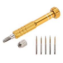 Load image into Gallery viewer, 5 in 1 Gold Series Screwdriver Sets (T5 / T6 / 1.2 / 1.5 / 0.8)
