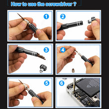 Load image into Gallery viewer, 5 in 1 Gold Series Screwdriver Sets (T5 / T6 / 1.2 / 1.5 / 0.8)