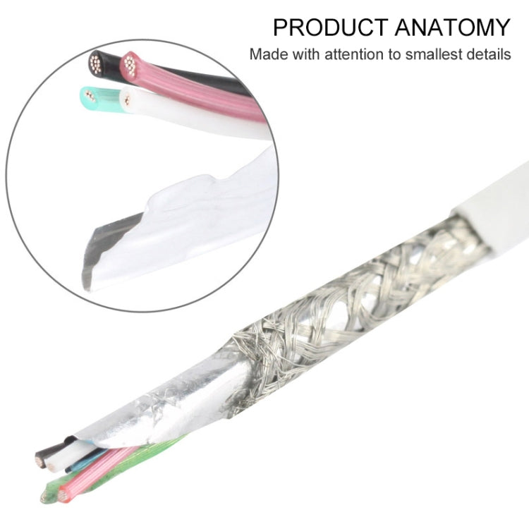 USB to 8 Pin Multiple Strands TPE Sync Data / Charging Cable, Cable Length: 1m