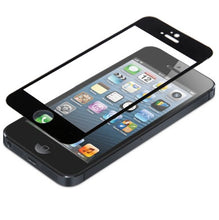 Load image into Gallery viewer, Tempered Glass Protective Film for iPhone 5 &amp; 5S &amp; 5C, For iPhone 5 &amp; 5S &amp; 5C Black (1 PC)