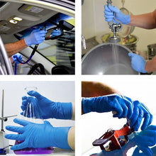 Load image into Gallery viewer, 100 PCS AMMEX Durable Disposable Nitrile Rubber Gloves, Size: M
