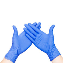 Load image into Gallery viewer, 100 PCS AMMEX Durable Disposable Nitrile Rubber Gloves, Size: L