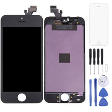 Load image into Gallery viewer, LCD Screen with Frame for iPhone 5, 3 in 1 for i5 Black