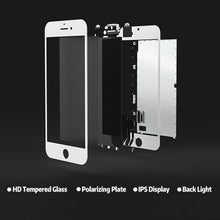 Load image into Gallery viewer, LCD Screen with Frame for iPhone 5, 3 in 1 for i5 Black