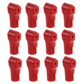 12 PCS Red ABS Display Hook / Security Lock Hook, 5.0mm Lock Hook Red, 6.0mm Lock Hook Red
