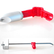 Load image into Gallery viewer, 12 PCS Red ABS Display Hook / Security Lock Hook, 5.0mm Lock Hook Red, 6.0mm Lock Hook Red