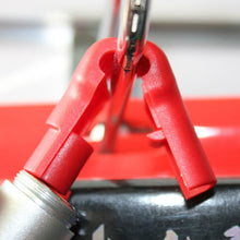 Load image into Gallery viewer, 12 PCS Red ABS Display Hook / Security Lock Hook, 5.0mm Lock Hook Red, 6.0mm Lock Hook Red