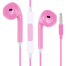 Load image into Gallery viewer, EarPods Wired Headphones Earbuds with Wired Control &amp; Mic, White, Rose Gold, Red, Blue, Black, Green, Orange, Magenta