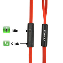 Load image into Gallery viewer, Awei ES600i Noodle Style 3.5mm Universal Headset with Hear Speaker Control &amp; Microphone for iPhone / iPad / iPod touch, Galaxy SIV / SIII / Note II / Premier, Nokia Lumia Series, LG Optimus Series, HTC / Motorola / Sony Xperia Series etc.