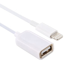 Load image into Gallery viewer, USB Female to 8pin Male OTG Adapter Cable, Support iOS 10.2 and Below, Length: 18cm