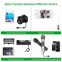 Load image into Gallery viewer, USB Female to 8pin Male OTG Adapter Cable, Support iOS 10.2 and Below, Length: 18cm