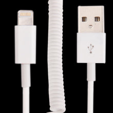 Load image into Gallery viewer, USB Sync Data / Charging Coiled Cable for iPhone, iPad