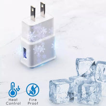 Load image into Gallery viewer, Charger Sync Cable + US Plug Travel Charger for iPad, iPhone, Galaxy, Huawei, Xiaomi, LG, HTC and Other Smart Phones, Rechargeable Devices, US Plug