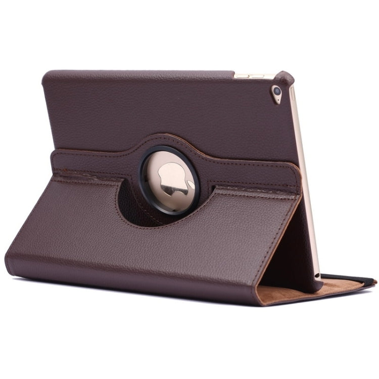 360 Degree Rotation Litchi Texture Flip Leather Case with 2 Gears Holder for iPad Air 2