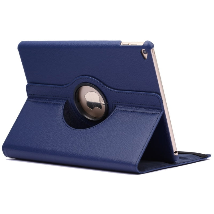 360 Degree Rotation Litchi Texture Flip Leather Case with 2 Gears Holder for iPad Air 2