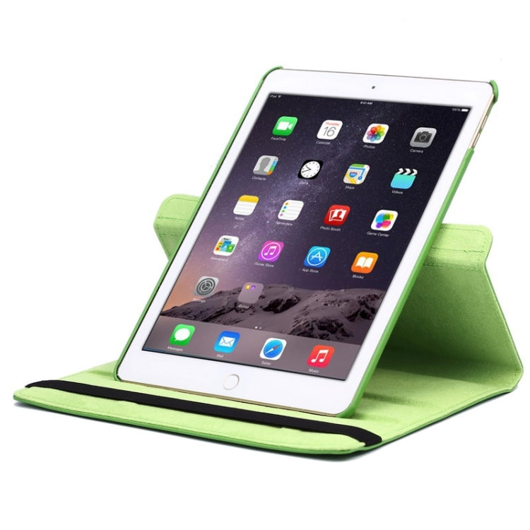 360 Degree Rotation Litchi Texture Flip Leather Case with 2 Gears Holder for iPad Air 2