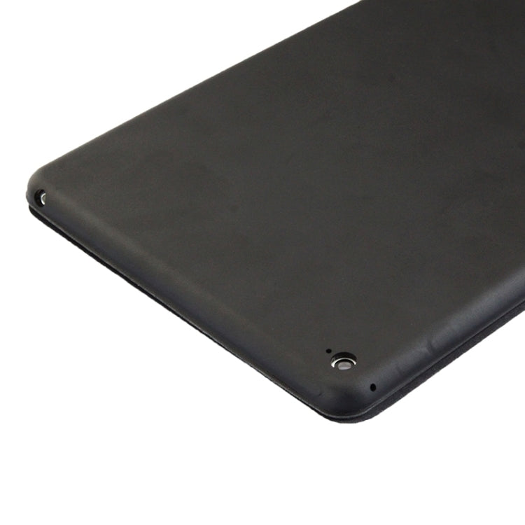 3-fold Naturally Treated Smart Leather Case with Sleep / Wake-up Function & Holder for iPad Air 2