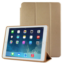 Load image into Gallery viewer, 3-fold Naturally Treated Smart Leather Case with Sleep / Wake-up Function &amp; Holder for iPad Air 2