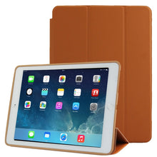 Load image into Gallery viewer, 3-fold Naturally Treated Smart Leather Case with Sleep / Wake-up Function &amp; Holder for iPad Air 2