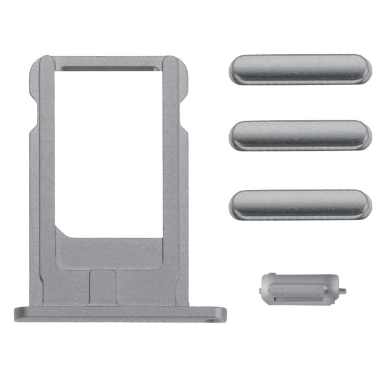 Card Tray & Volume Control Key & Screen Lock Key & Mute Switch Vibrator Key  Kit for iPhone 6, For iPhone 6 (Kit)