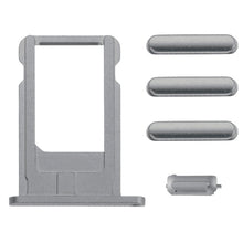 Load image into Gallery viewer, Card Tray &amp; Volume Control Key &amp; Screen Lock Key &amp; Mute Switch Vibrator Key  Kit for iPhone 6, For iPhone 6 (Kit)