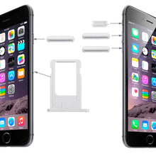 Load image into Gallery viewer, Card Tray &amp; Volume Control Key &amp; Screen Lock Key &amp; Mute Switch Vibrator Key  Kit for iPhone 6, For iPhone 6 (Kit)