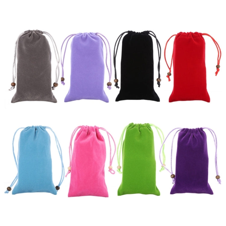 Universal Leisure Cotton Flock Cloth Carry Bag with Lanyard for iPhone 6 / Galaxy S6 / S5 / G900 / S IV / i9500 / SIII / i9300