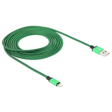 Load image into Gallery viewer, 2A Woven Style USB to 8 Pin Sync Data / Charging Cable, Cable Length: 1m