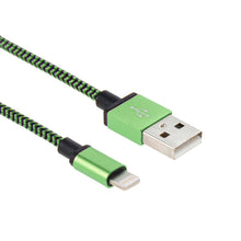 Load image into Gallery viewer, 2A Woven Style USB to 8 Pin Sync Data / Charging Cable, Cable Length: 1m
